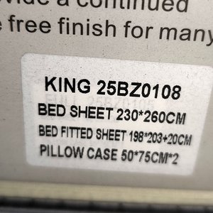 Juego de Sábanas King Size Happy Home 4 Piezas Beige 100% Algodón - imagen 4