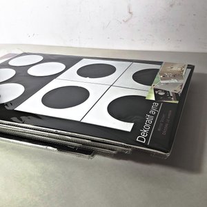 Diez Vinilos Espejados Decorativos Redondos y Cuadrados - imagen 2