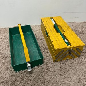 Caja de Herramientas Metálica MACC Desmontable Verde y Amarilla - imagen 3