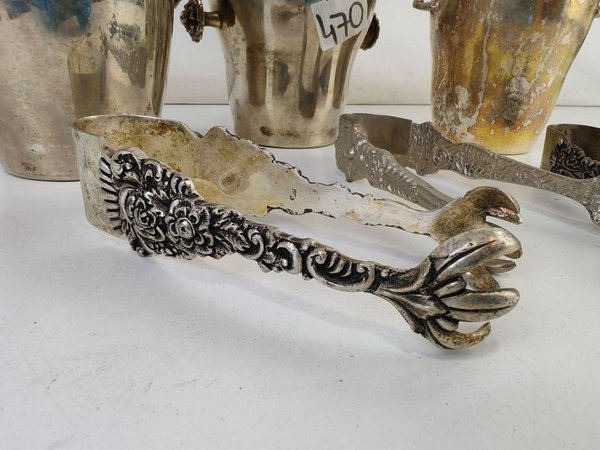 Lote de 3 Hieleras y 3 Pinzas de Metal en Excelente Estado - imagen 3