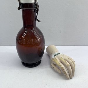 Botella Antigua Cervecería Oriental Alemana con Tapón de Porcelana - imagen 5