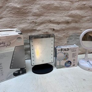 Lote de 2 Espejos Plegables con Luz LED - imagen 2