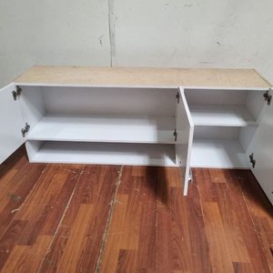 Mueble Aéreo Blanco con Puertas y Estante Abierto - imagen 2