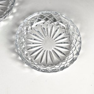 Seis Platillos Despojadores de Cristal Tallado - imagen 3