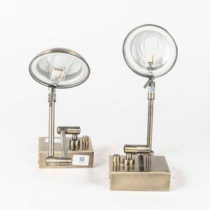 Par de Apliques Metálicos Articulados con Una Luz Cada Uno - imagen 2