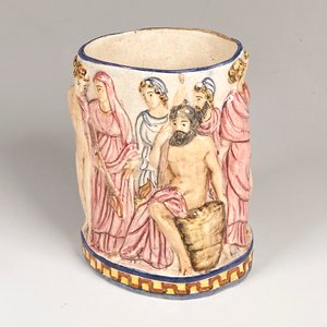 Jarra y Florero de Cerámica Decorados con Personajes - imagen 4
