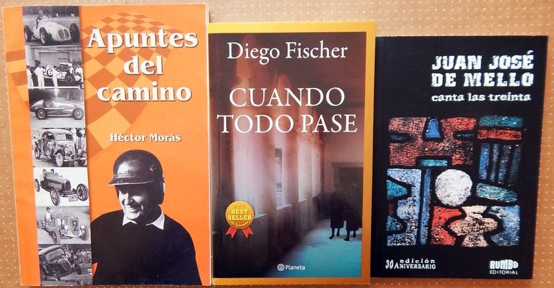 Lote de Tres Libros: Apuntes del Camino, Cuando Todo Pase y Juan José de Melo Canta las Treinta