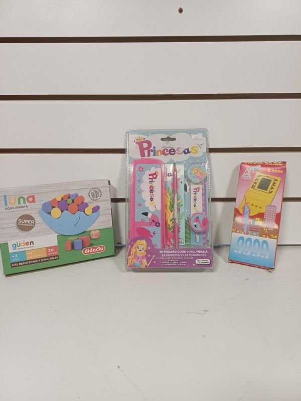 Juego de Equilibrio Luna Didacta, Kit Princesas para Colorear y Juego Electrónico Tetris