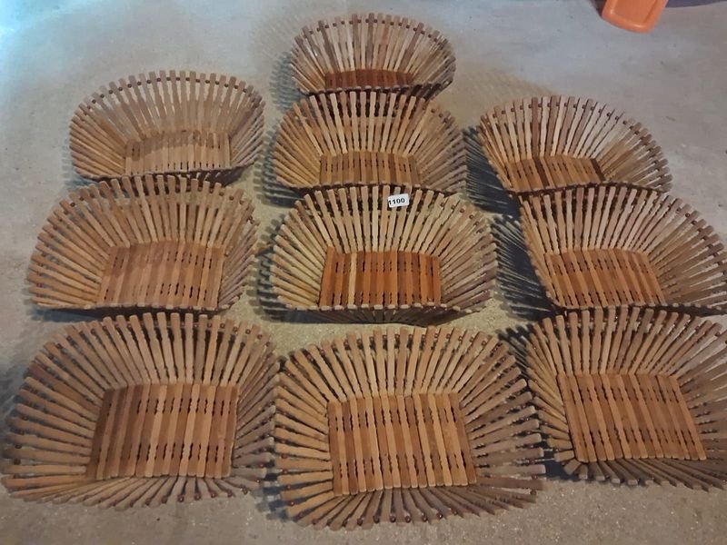 Lote siguiente: Cestas de bambú artesanales
