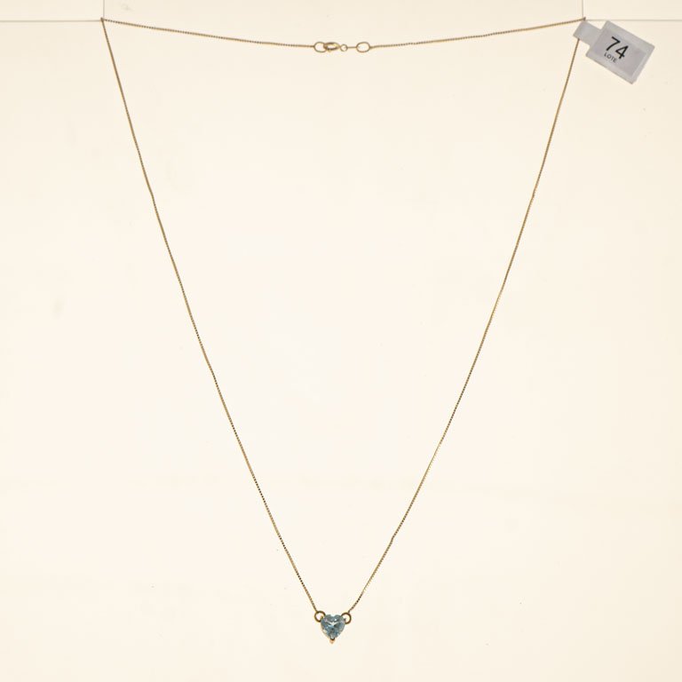Cadena con colgante de oro 18k y topacio - imagen 2