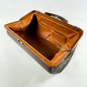 Maletín Médico Vintage de Cuero Marrón - 35 cm - imagen 3