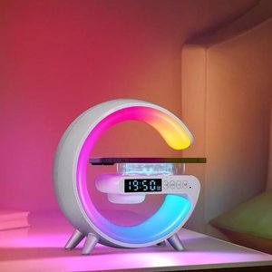 Lámpara LED Inalámbrica Bluetooth con Cargador y Reloj Digital - imagen 3