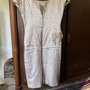 Lote de Vestidos Vintage: Negro, Azul Marino y Estampado - imagen 6