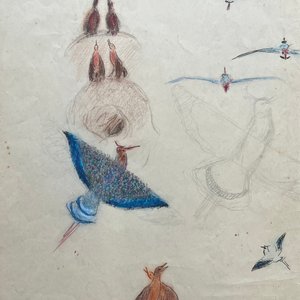 Lote siguiente: Dibujo "Teros" de José Cuneo, Pastel sobre Papel, 50 x 32 cm