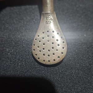Bombilla de Plata y Oro para Mate, Excelente Estado - imagen 5