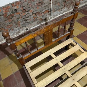 Cama de Una Plaza Estilo Provenzal en Madera - imagen 4