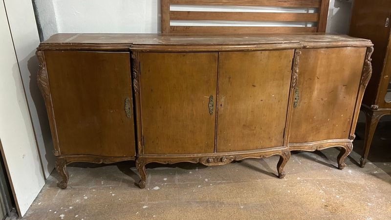 Bargueño estilo francés de madera - imagen 2