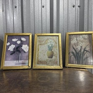 Lote anterior: Lote de 3 Cuadros Decorativos con Flores Blancas y Marcos Dorados