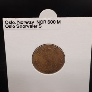 Lote siguiente: Ficha de Transporte Oslo Sporveier Noruega Bronce