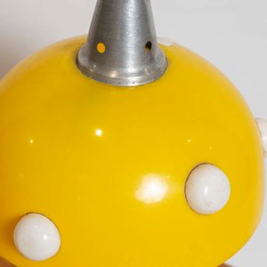 Lámpara de Mesa Retro Amarilla con Pantalla Acrílica - imagen 2