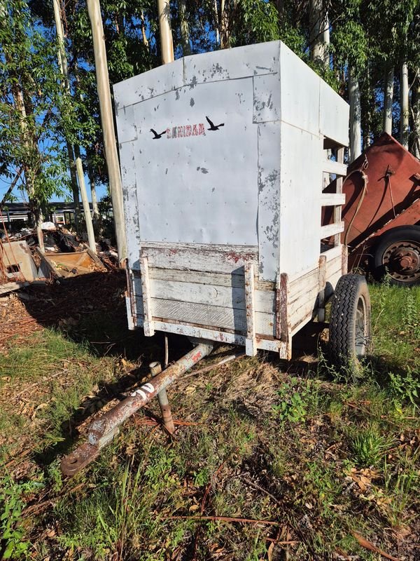 Trailer de Madera con Estructura de Metal para Transporte de Fitosanitarios - imagen 2