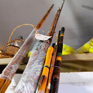 14 Tramos de Cañas de Pescar de Bambú y Red - imagen 4