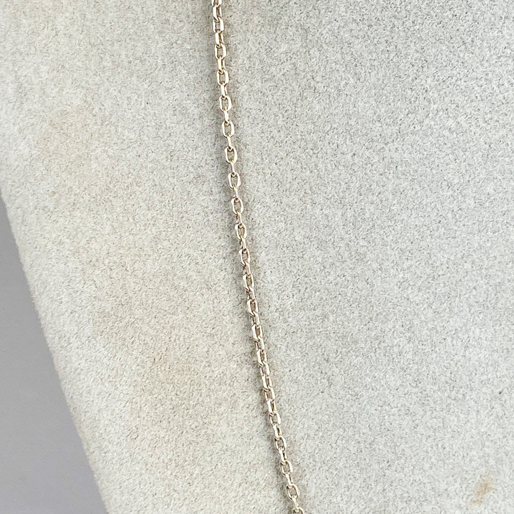 Cadena de plata larga con clavija - imagen 2