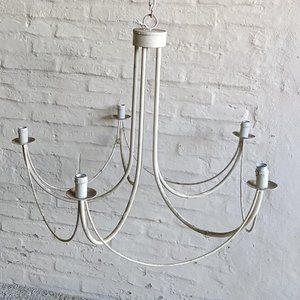 Araña de Hierro para 5 Luces con Pantallas - imagen 4