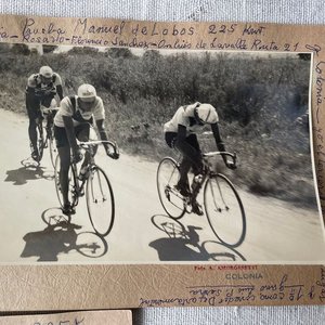 Cantimplora de Aluminio "Tourn" y Fotos de Ciclismo Antiguo - imagen 5