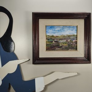 Pintura Acrílico sobre Lienzo "Ella Taylor Fox" con Marco de Madera - imagen 5