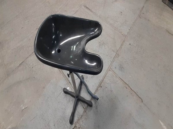 Lavatorio Palangana para Peluquería Negro