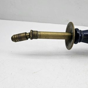 Antigua Máquina de Sulfatar en Bronce y Madera - imagen 4