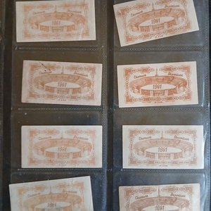 Conjunto de 8 Billetes Promocionales "Charruas" L.F.C. (1961) de Colección - imagen 2