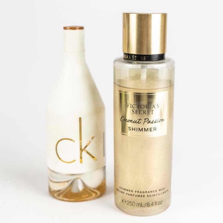 Perfumes de Calvin Klein y Victorias Secret