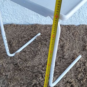 Mesa Plegable de Camping Blanca con Tapa Plástica y Patas Regulables - imagen 8