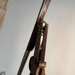 Fusil de Caza Antiguo Belga de Salón - Mediados Siglo XIX - imagen 9