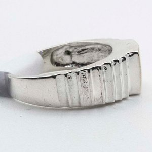 Anillo de Plata y Oro con Circonia Central - imagen 2