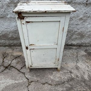 Mueble de Madera Blanco con Puerta y Estantes - imagen 5