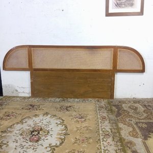 Respaldo de Cedro para Sommier de 2 Plazas con Detalles en Esterilla - imagen 1