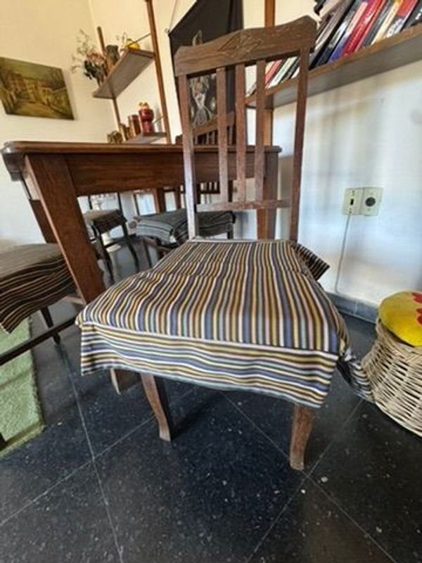 Sillas de Madera con Almohadones y Esterillado - imagen 11