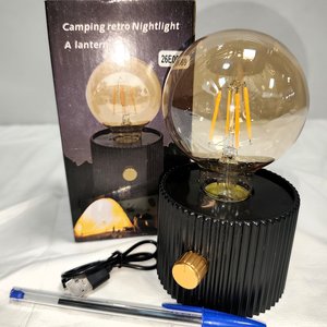 Lámpara LED Recargable Vintage con Dimmer, Nueva en Caja - imagen 2