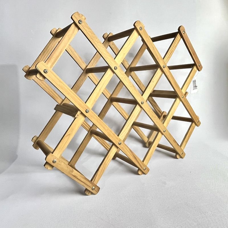 Vinera plegable de madera para 8 botellas - imagen 3