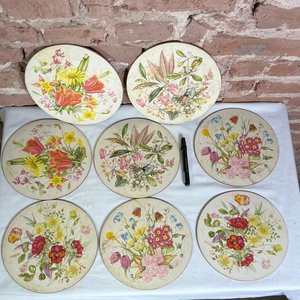 Juego de 6 Sitiales Decorativos con Diseño Floral - imagen 1