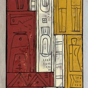 Obra "Constructivo en tres tonos" de Héctor Goitiño - Óleo sobre Fibra - imagen 2
