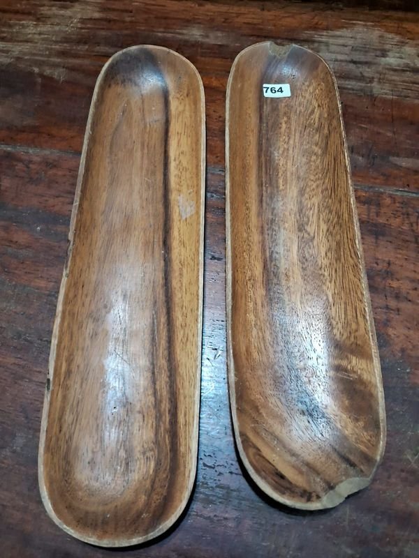 Bandejas de madera ovaladas para decoración - imagen 3