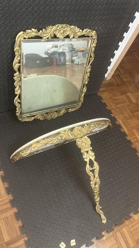 Dressoir de bronce con tapa de mármol - imagen 5