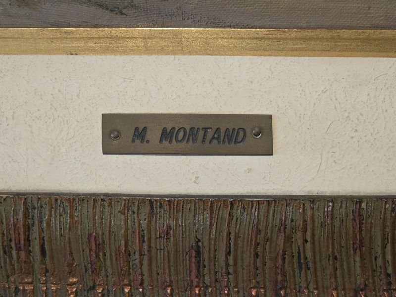 Óleo francés M. Montand en excelente estado - imagen 5
