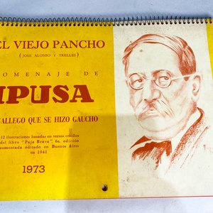 Lote de 4 Almanaques Antiguos Coleccionables IPUSA: Martín Fierro, El Viejo Pancho, Juan Zorrilla de San Martín, Forjadores de la Patria - imagen 2