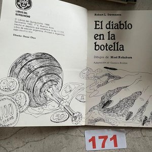 El Diablo en la Botella - Robert L. Stevenson (Libros del Quirquincho, 1988) - imagen 3