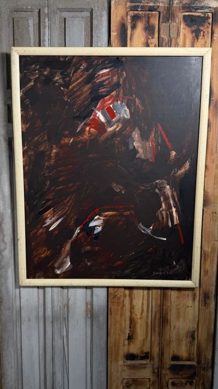Oleo sobre Fibra "Caballo" por Analía Sandleris - 90x70 cm
